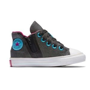 Little Girls' Chuck Taylor All Star Sport Zip High Top Sneakers Infant Size 5